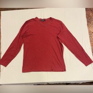XL Robert Barakett V next long sleeve crew in red/rust/burnt orange